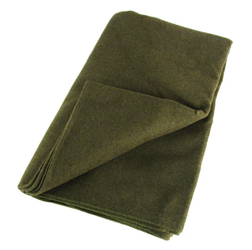 85% WOOL BLANKET OLIVE 2.2M X 1.7M